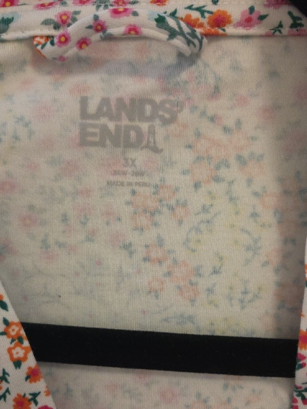 Lands' End Floral Robe - Picture 2 of 10